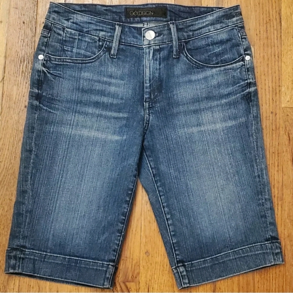 Goldsign Denim Bermuda Shorts 28 NWOT